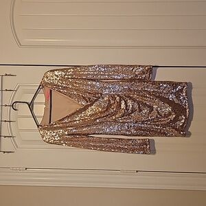 Rose Gold Sequin Dress
